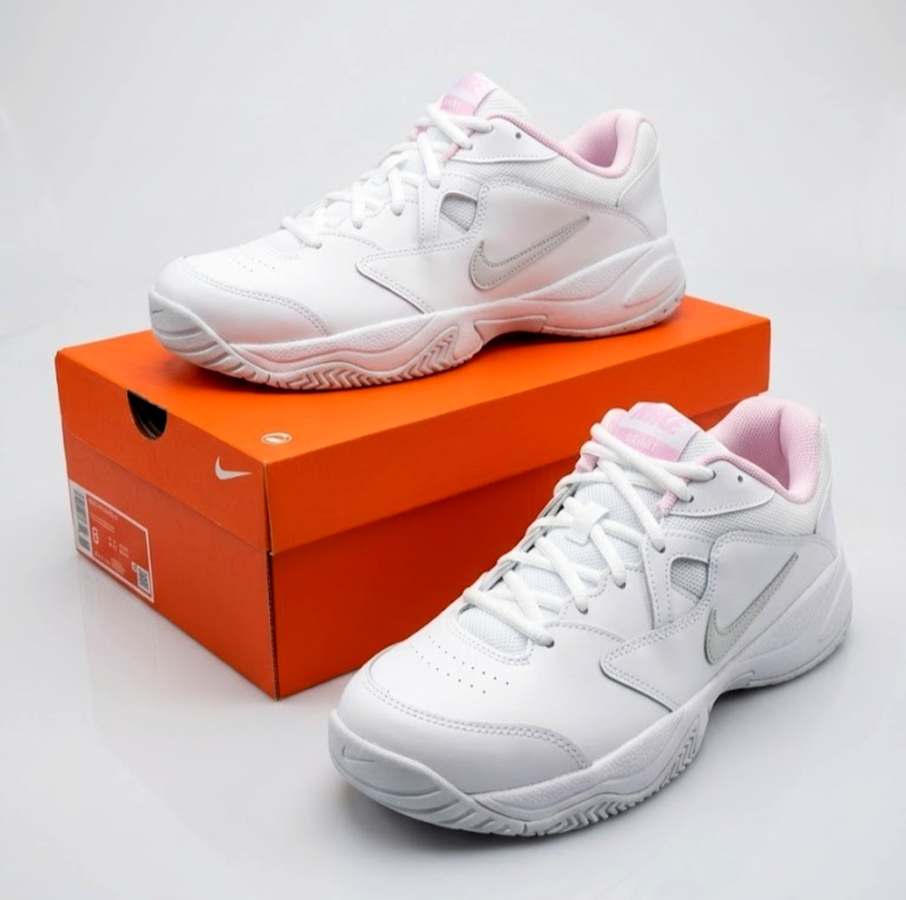 Nike Court Lite 2 Women's Tennis Shoes - White/Pink - Size US 11